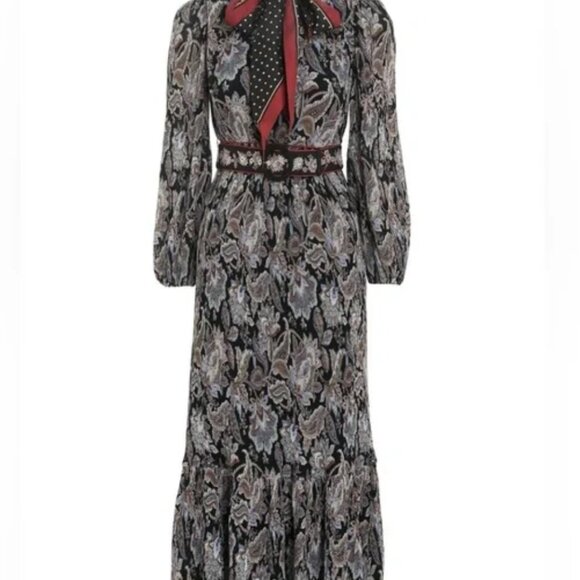 ZIMMERMANN Ladybeetle Pleated Midi Dress NWT - Picture 2 of 8